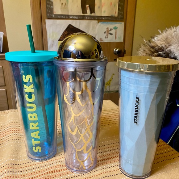 Lot of 3 Starbucks Tumblers